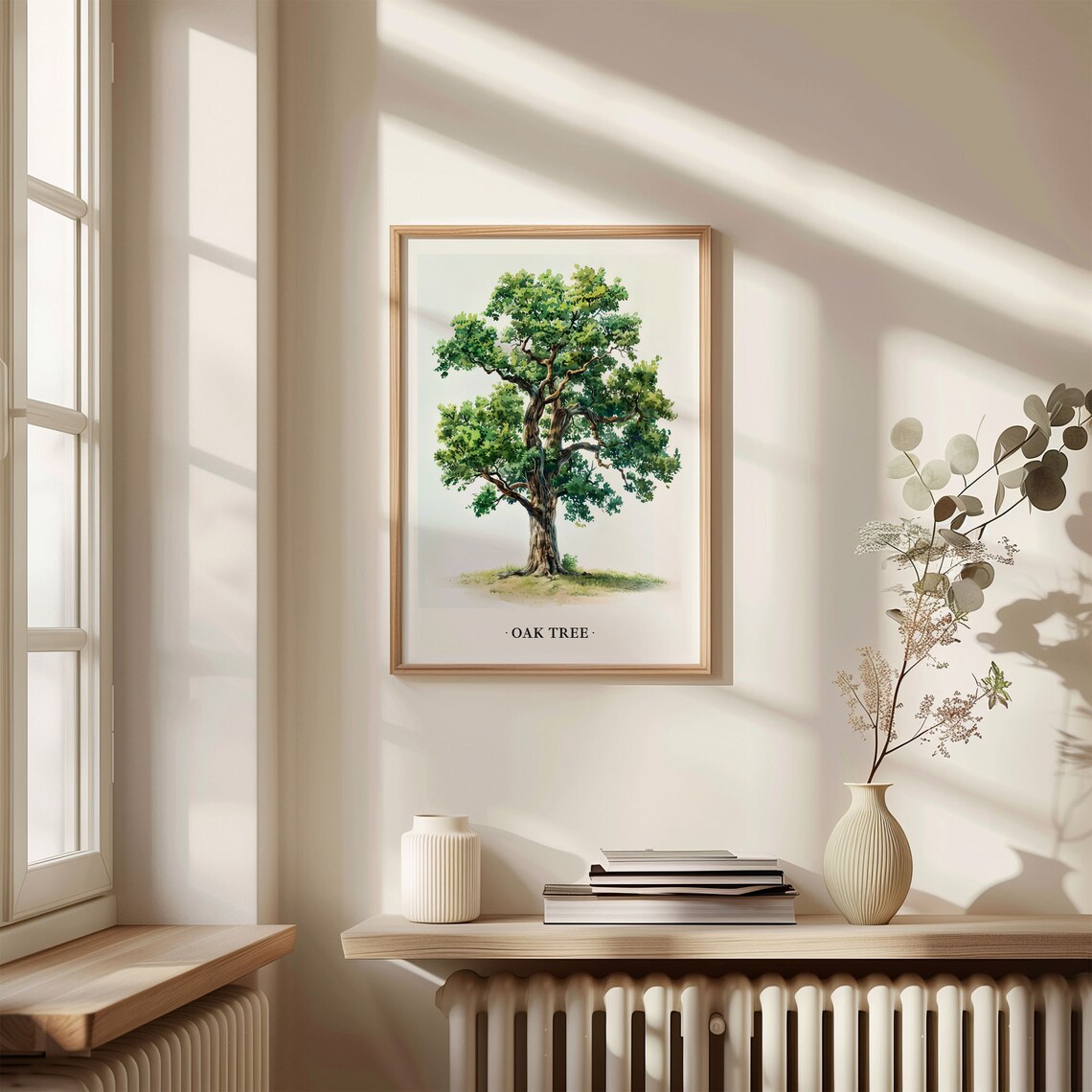 Oak Tree Art Print, Nature Botanical Illustration - Image 3