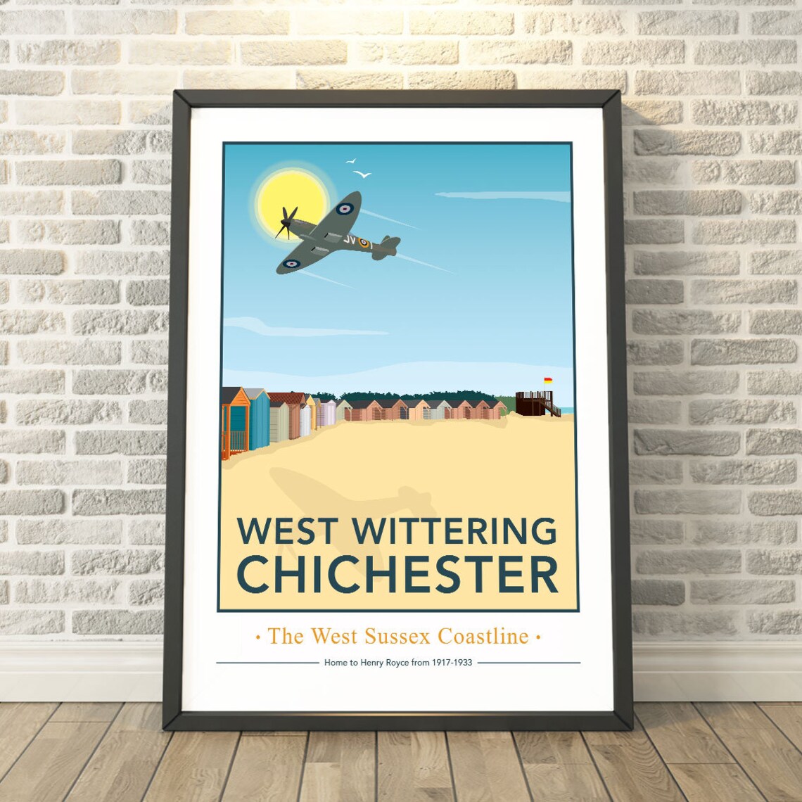 West Wittering Chichester Sussex Travel Poster