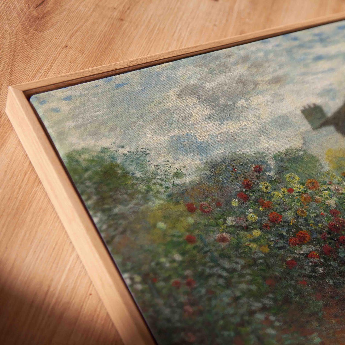 Cottage Rose Garden Vintage Print Country Landscape Impressionist Oil Painting Farmhouse Decor Wall Art Wa126 - Image 3