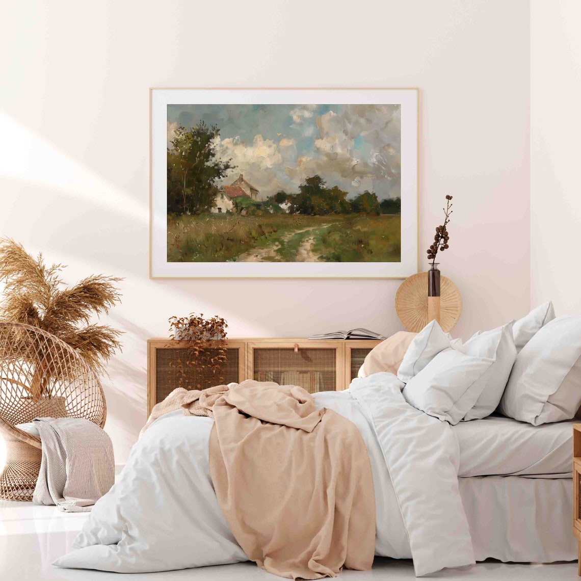 English Country Landscape Print Vintage Cottage Painting Landscape Wall Art Farmhouse Art Poster Wa48 - Image 4