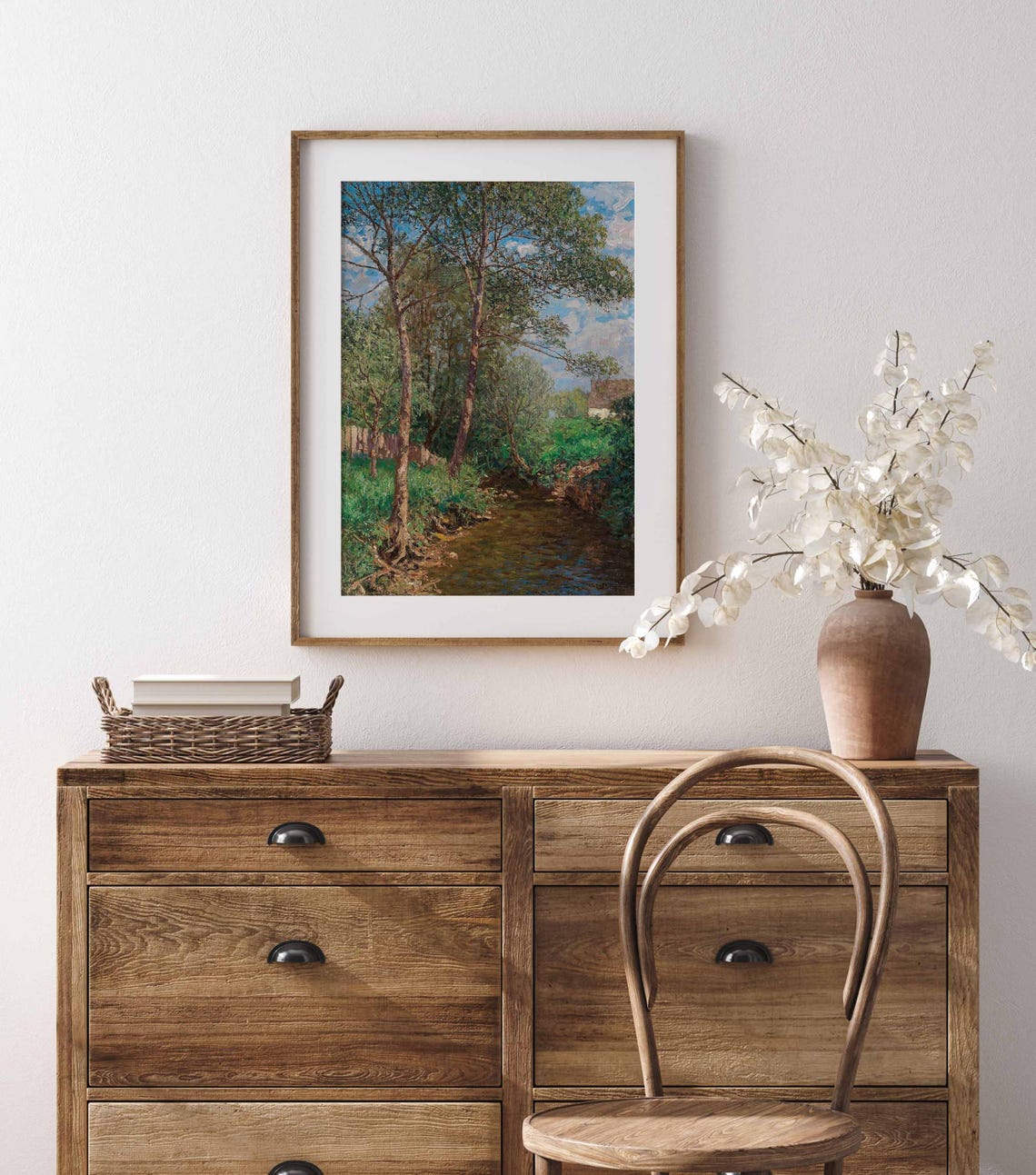 Wall Art Vintage Forest Spring Painting Antique Landscape Oil Painting Print Farmhouse Art Poster Cottage Decor Art Wa224 - Image 4