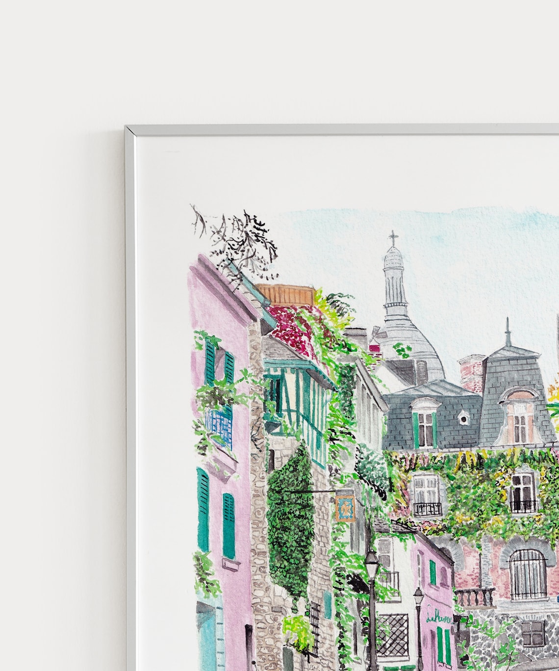 Rue De L'Abreuvoir, Montmartre Paris Art Print - Image 3