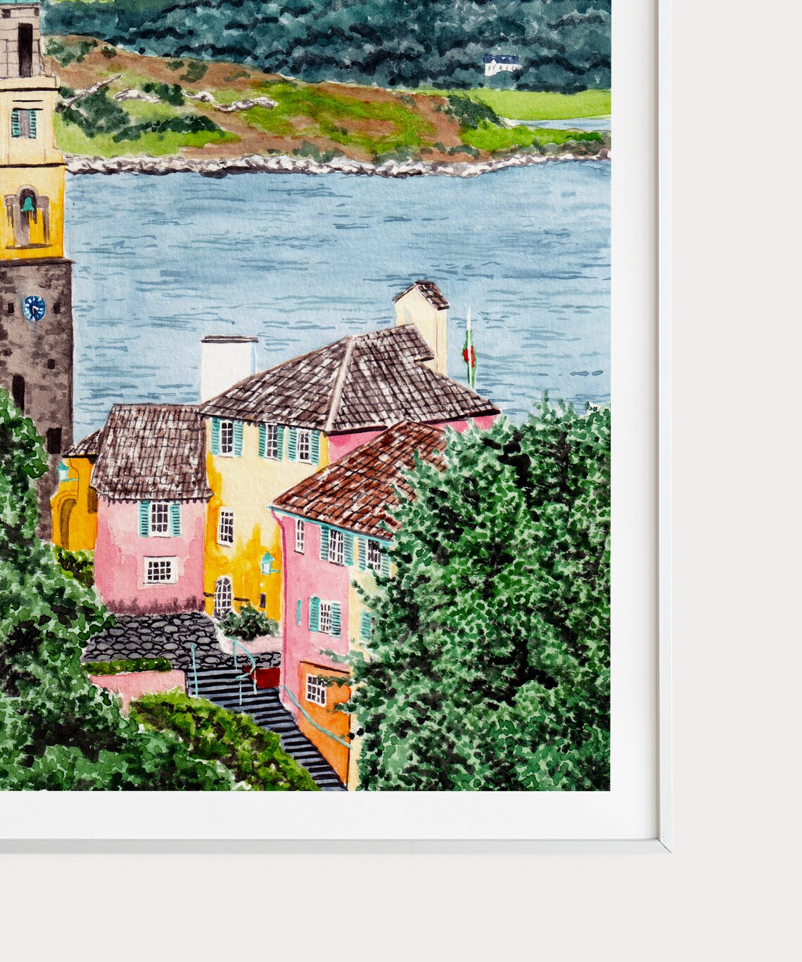 Portmeirion Wales Italianate Village Campanile Estuary Poster - Image 2