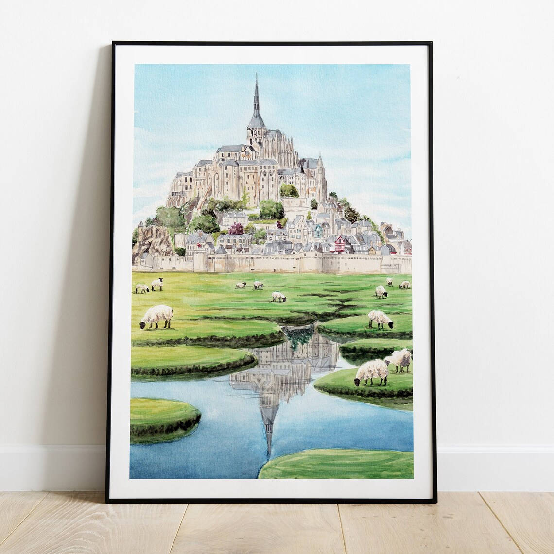 Mont Saint Michel Normandy France Travel Poster - Image 2