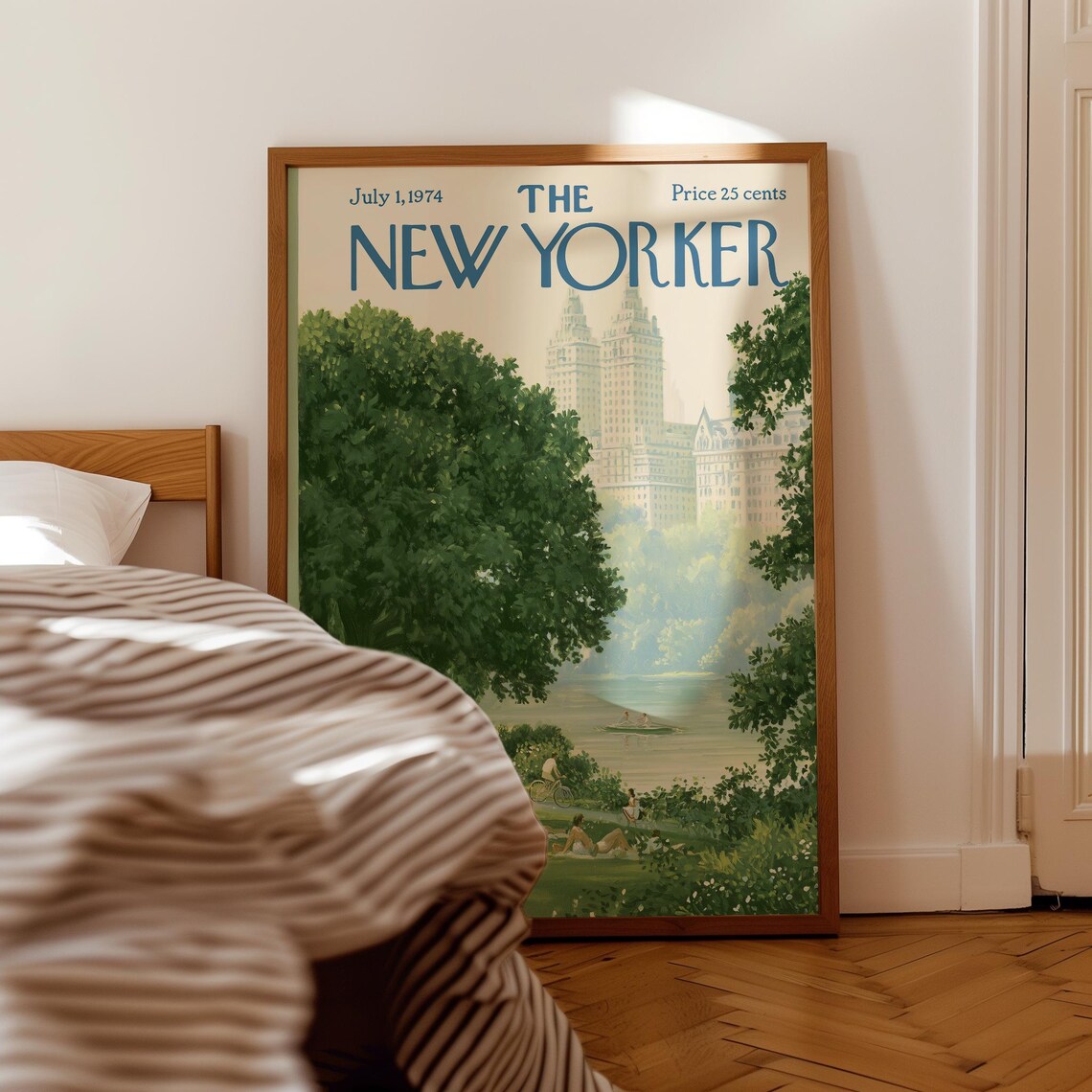 New Yorker Central Park Art Print Vintage Nyc Magazine Cover - Image 7