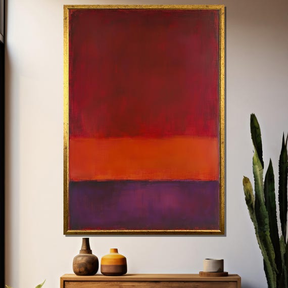 Mark Rothko Painting, Abstract Gift for Modern Spaces