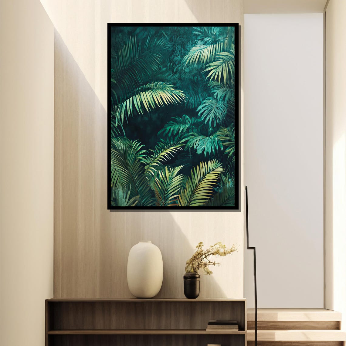 Tropical Jungle Botanical Art Print, Boho Spa Decor - Image 2