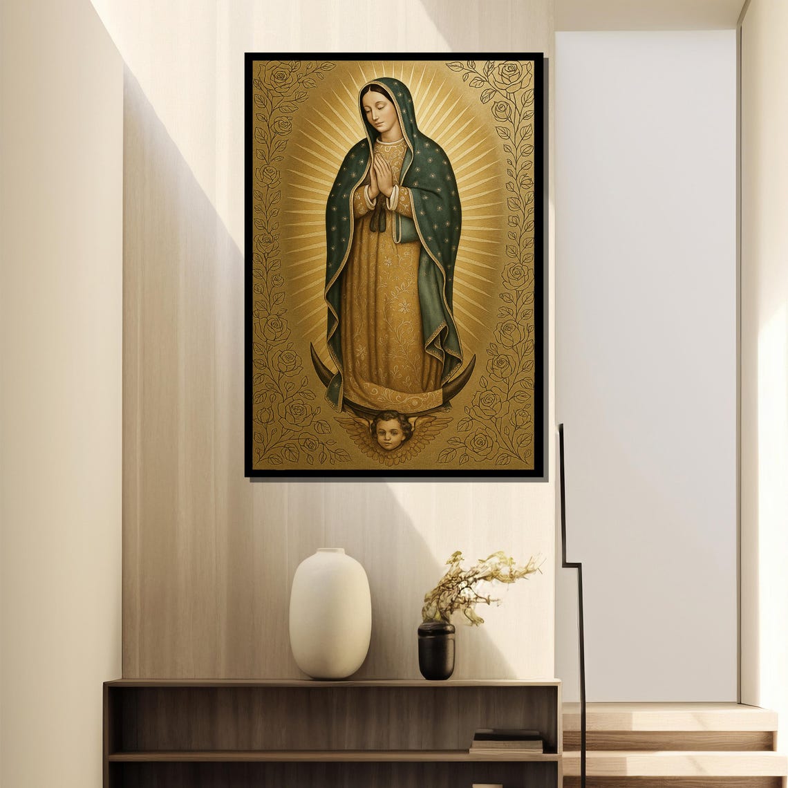 Our Lady Of Guadalupe Painting, Virgin Mary Gift - Image 2