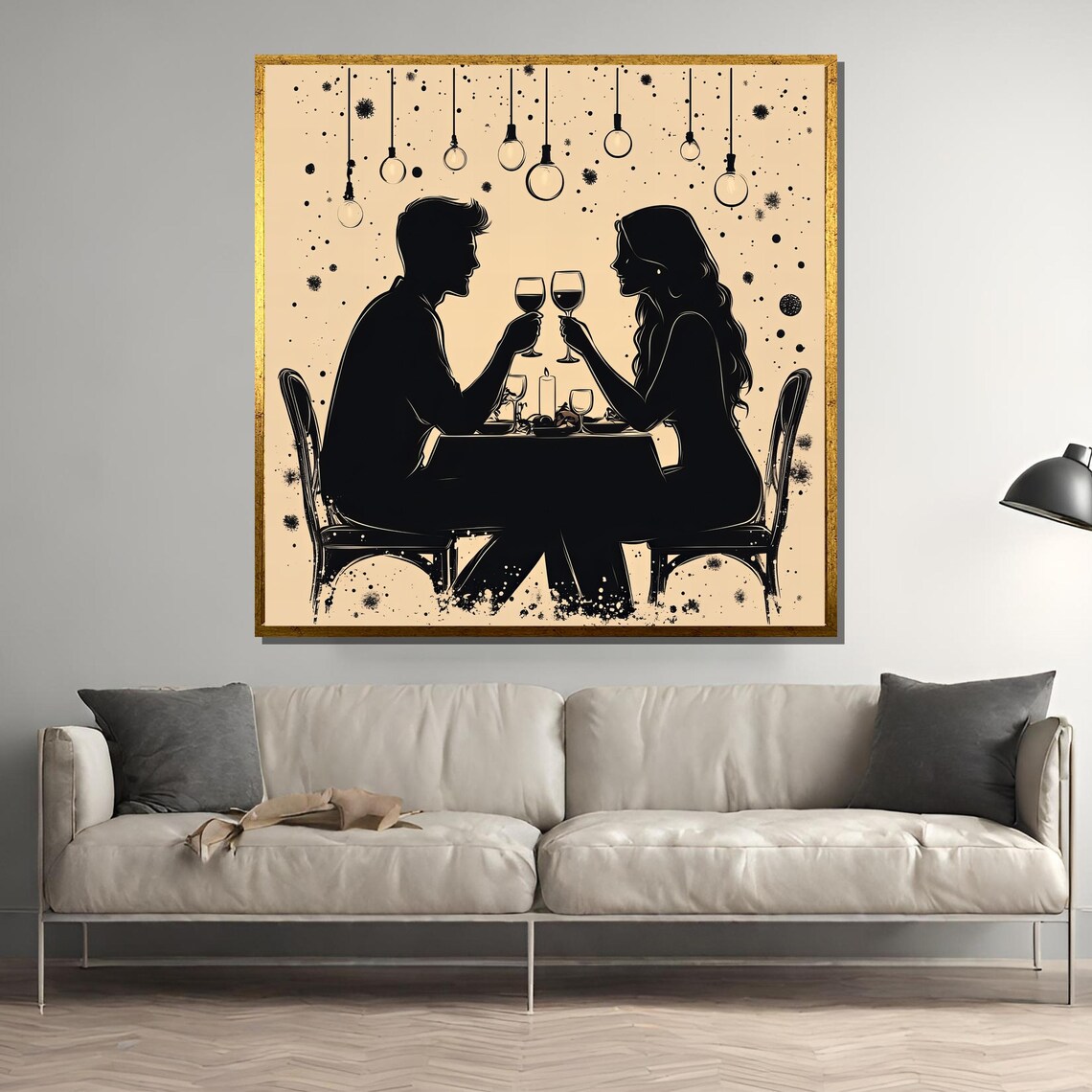 Romantic Candlelight - Minimalist Travel Poster