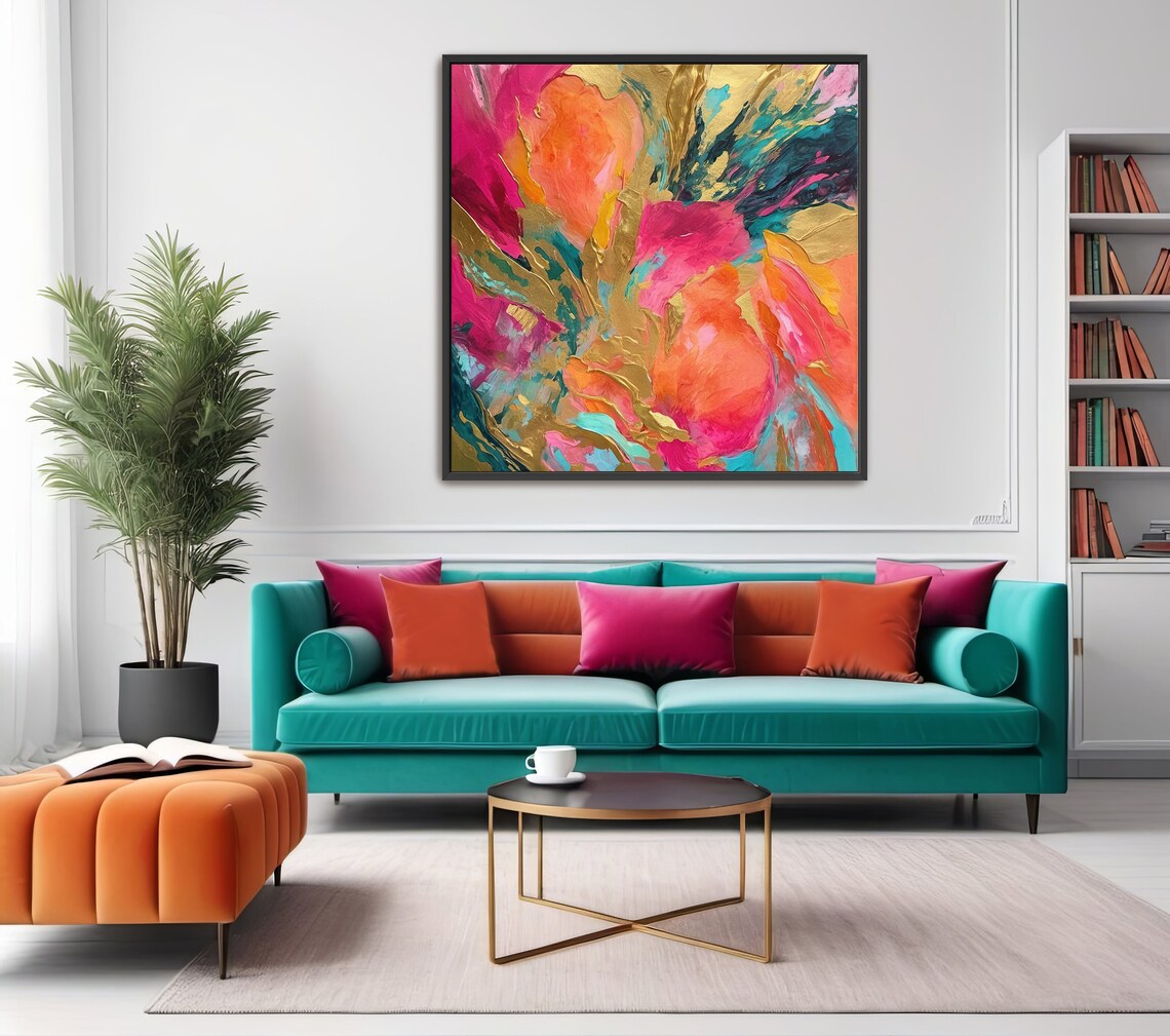 Afterglow Abstract Acrylic Art Print, Modern Wall Decor - Image 4