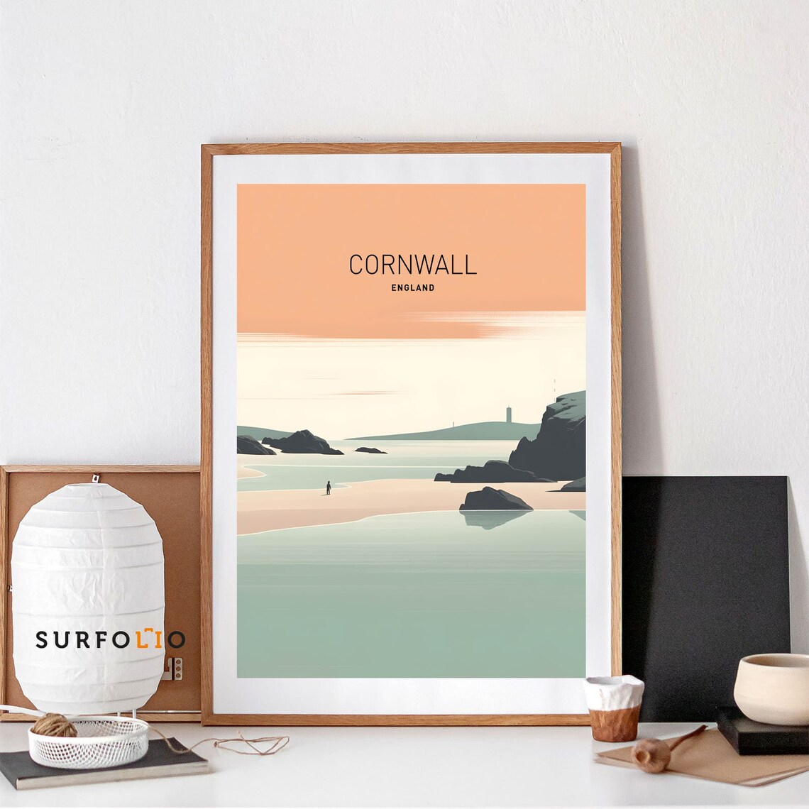 Cornwall England Minimalist Seaside Landscape