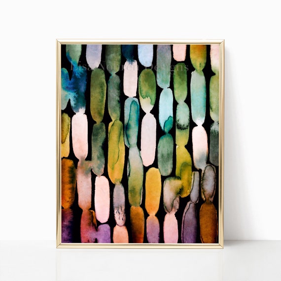 Watercolor Capsules - Colorful Abstract Print