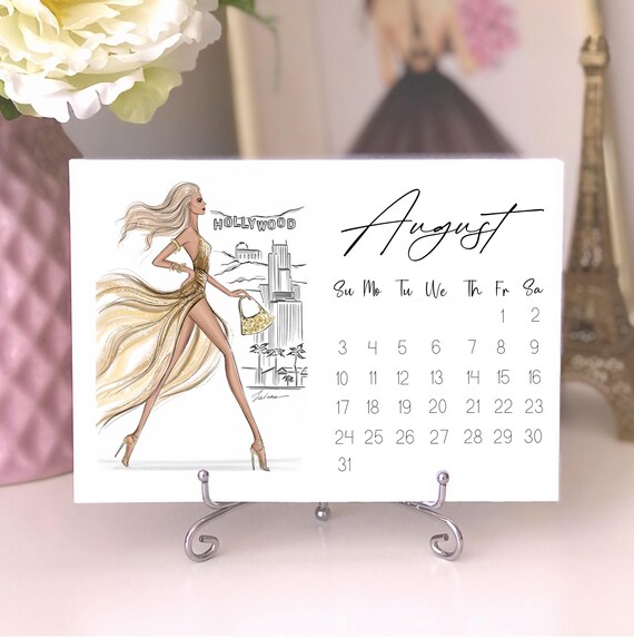 Fashion Calendar 2025 Illustrated Wall Art Print