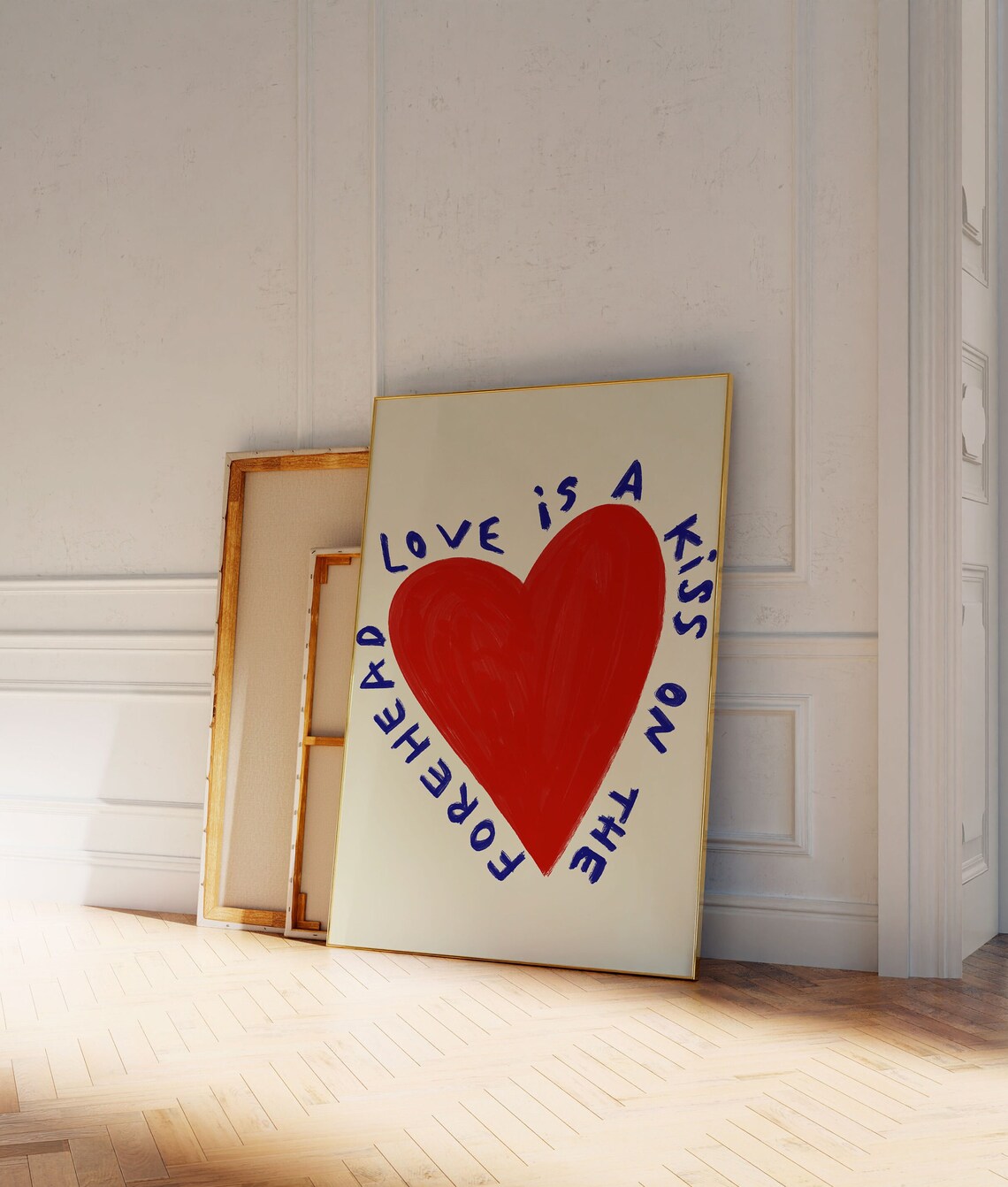 Love Is A Kiss On The Forehead Art Print
