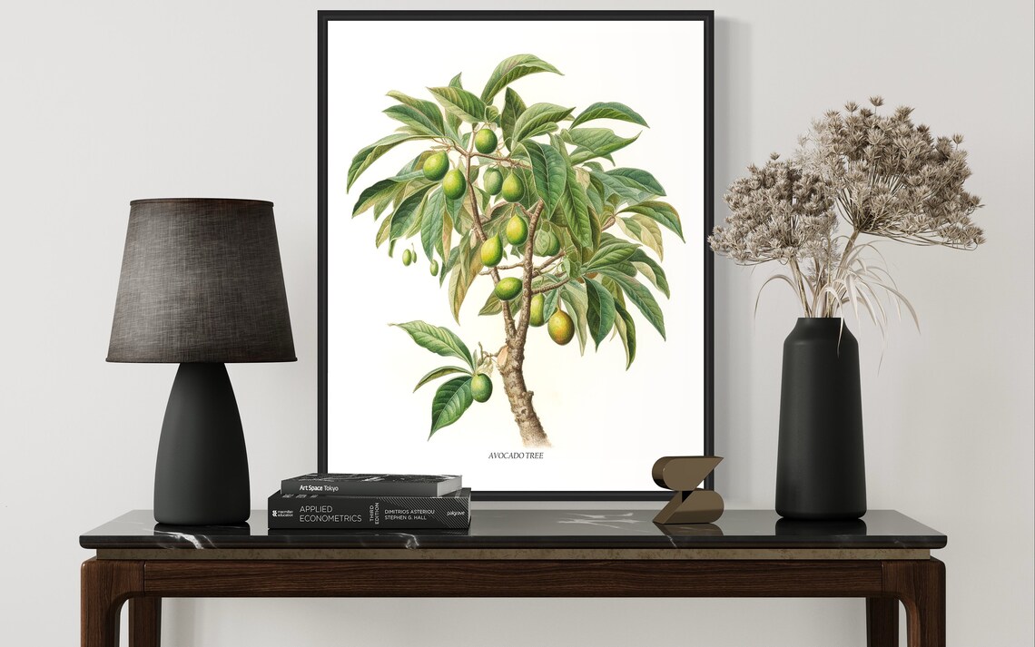 Avocado Tree Art Print, Kitchen Wall Art - Image 2