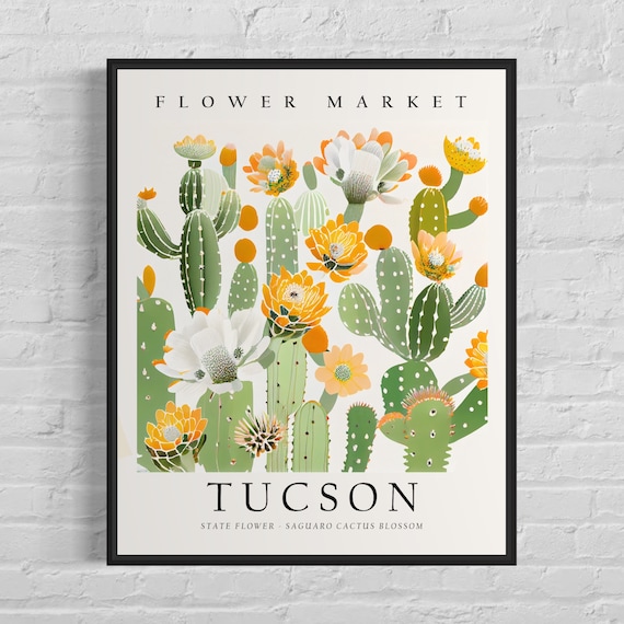 Tucson Arizona Flower Market Art Print