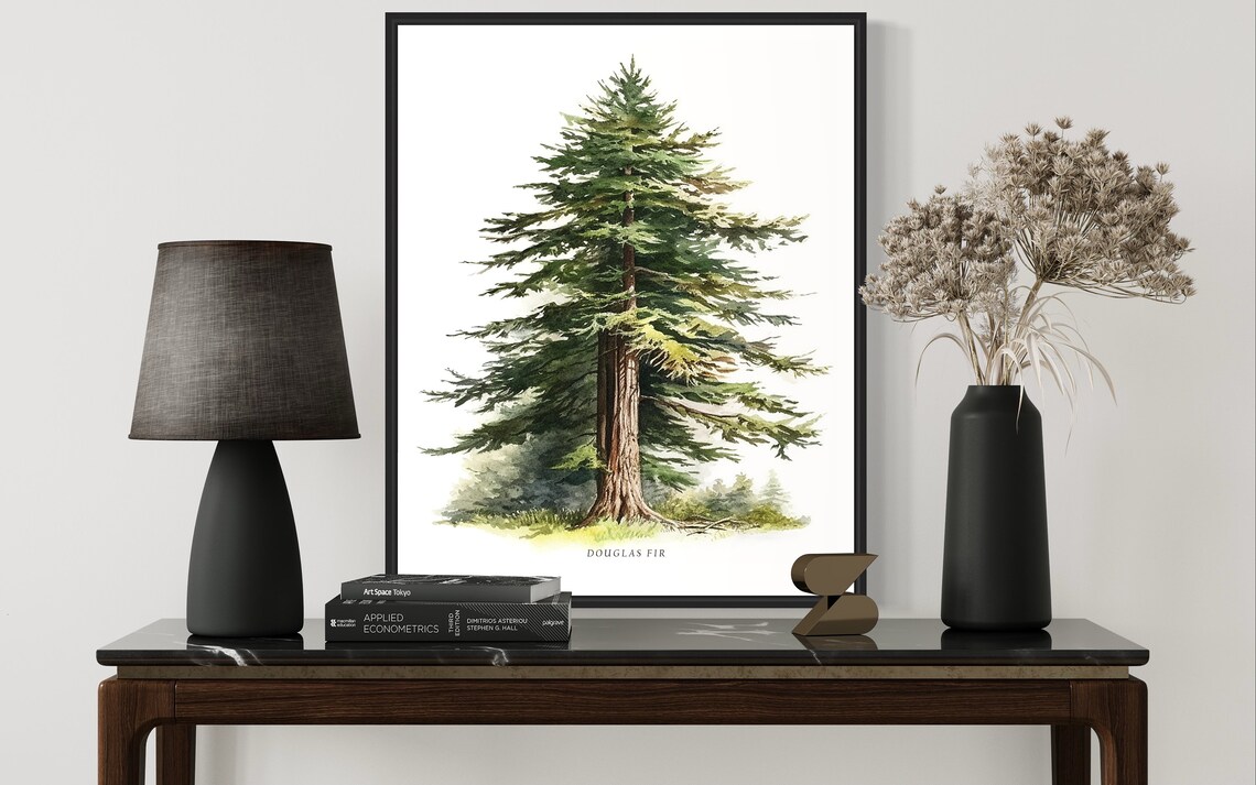 Douglas Fir Tree Art Print, Forest Wall Decor - Image 3