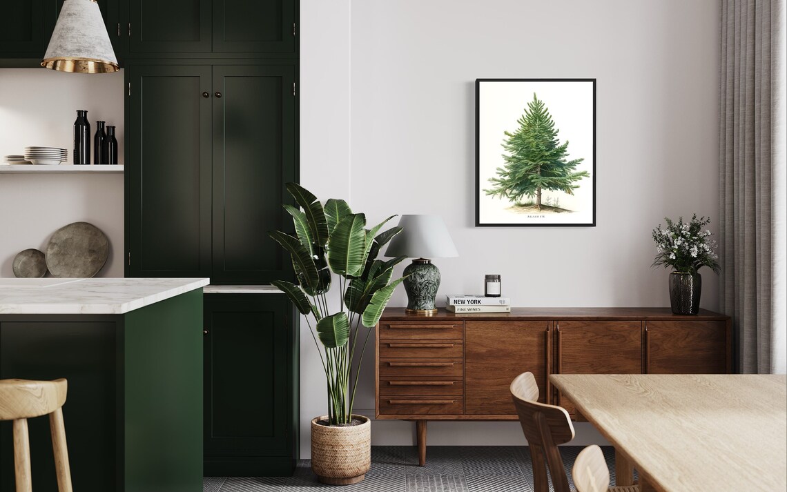 Balsam Fir Tree Art Print, Nature Wall Decor - Image 3
