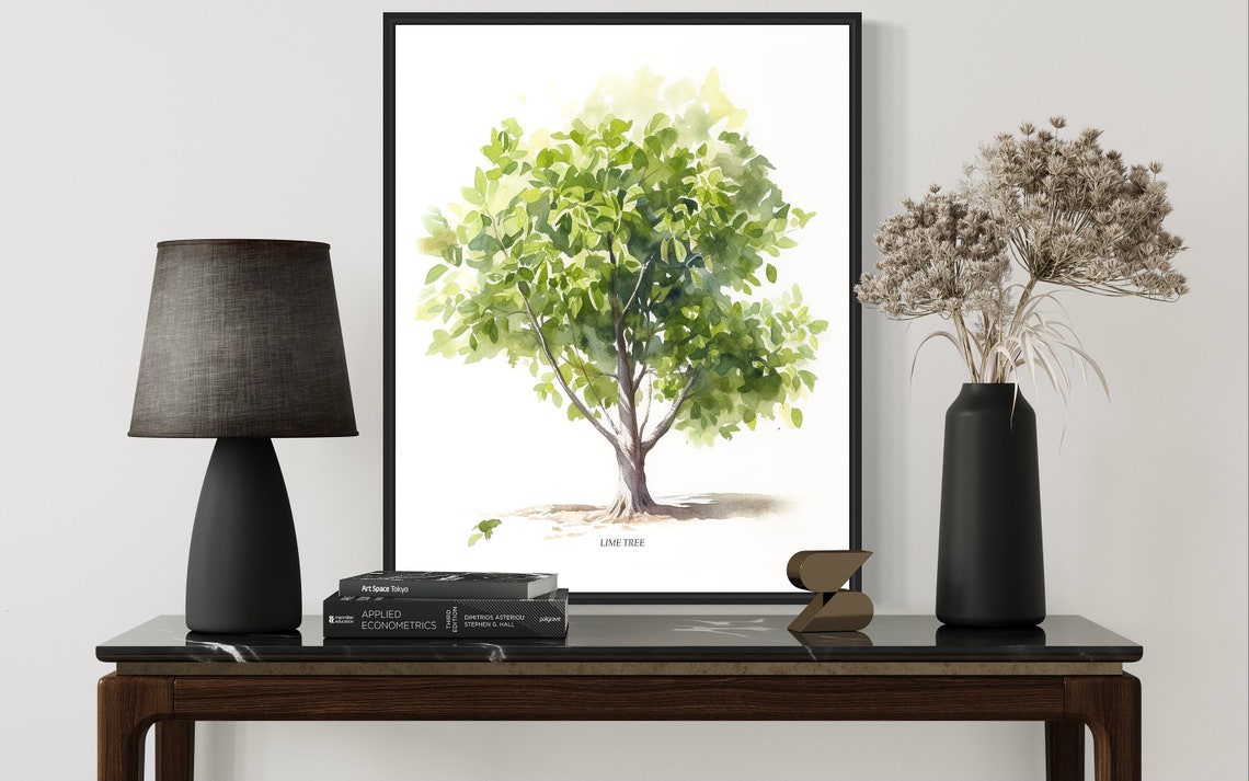 Lime Tree Art Print Lime Tree Wall Art Poster - Image 2