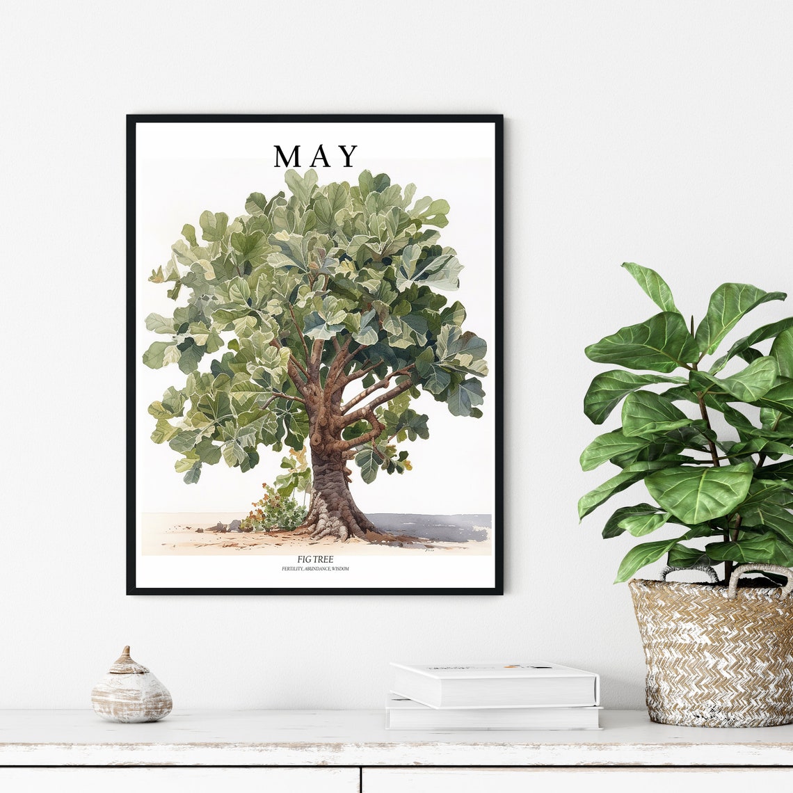 May Tree Month Fig Tree Art Print Fig Tree Wall Art Poster - Image 3