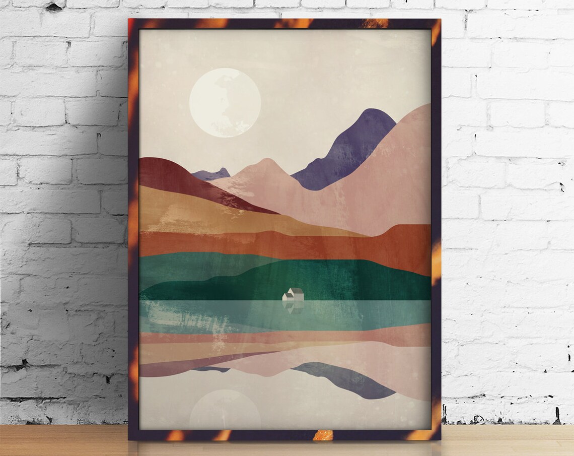Landscape Print, Living Room or Office Decor