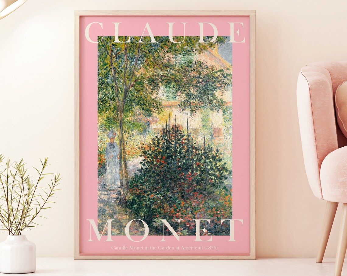 Claude Monet Modern Vintage Exhibition Art Print - Image 4