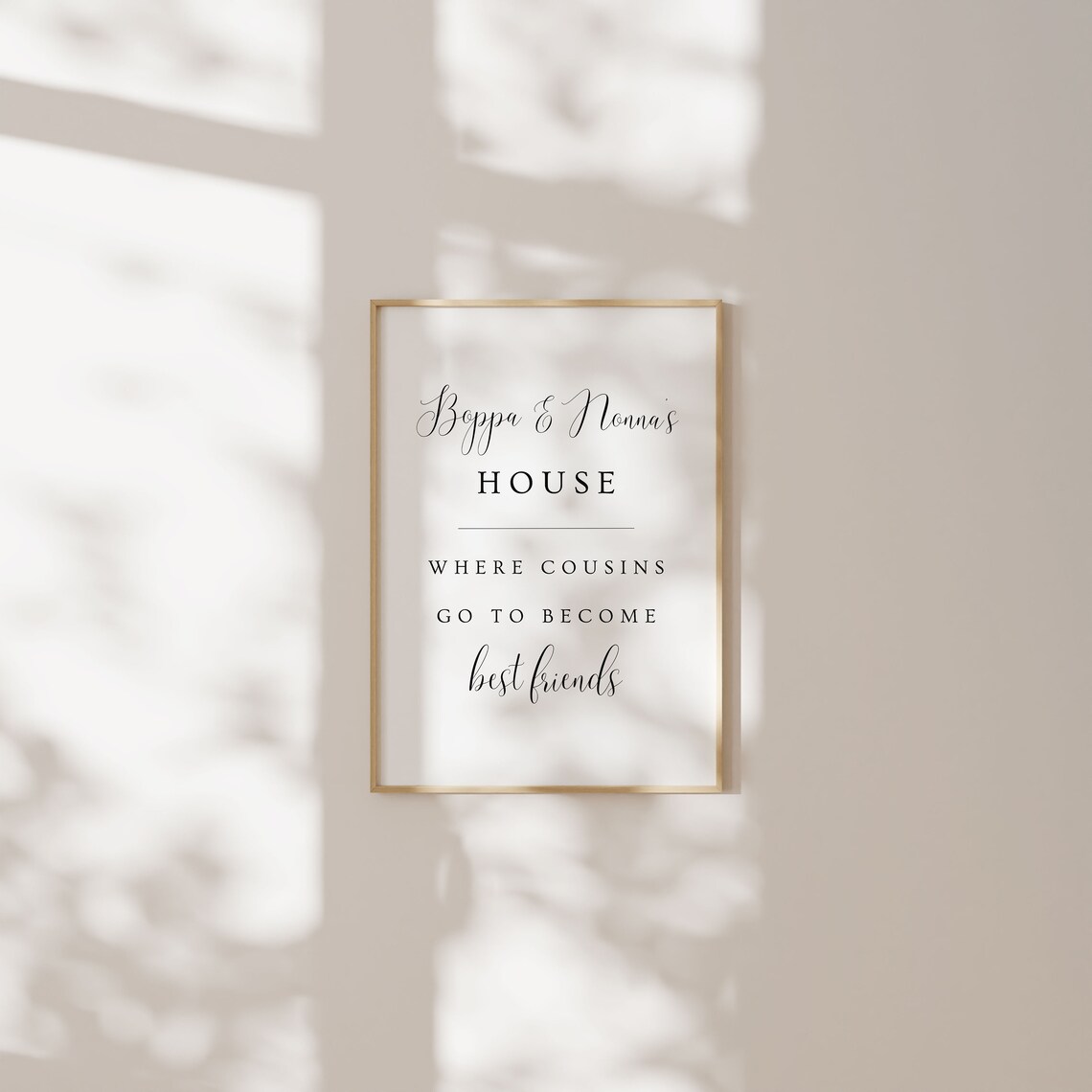 Boppa Nonnas House Grandparents Gift Art Print - Image 3