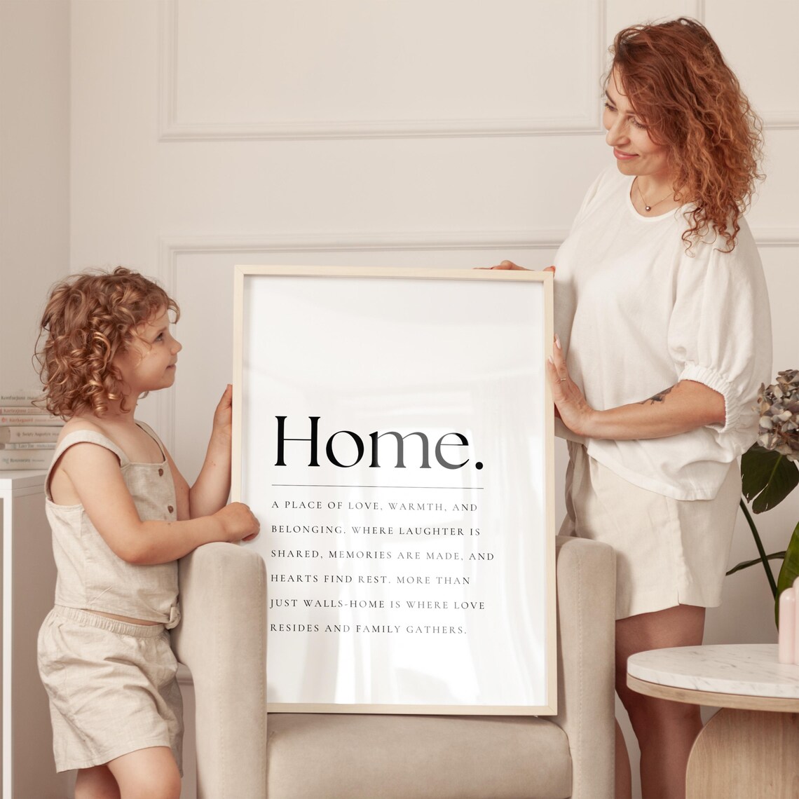Home Definition Quote, Typography Art Print - Image 3