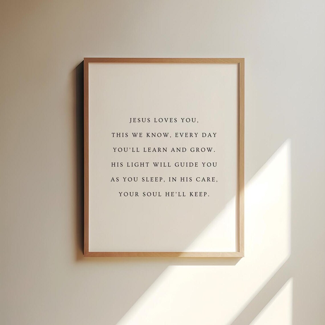 Jesus Loves Me Poem, Christian Nursery Decor - Image 3