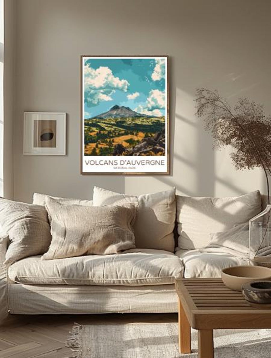 Parc Naturel Rgional Des Volcans Dauvergne France Scenic Volcano Landscape Poster French Nature Wall Art Outdoor Adventure Decor - Image 2