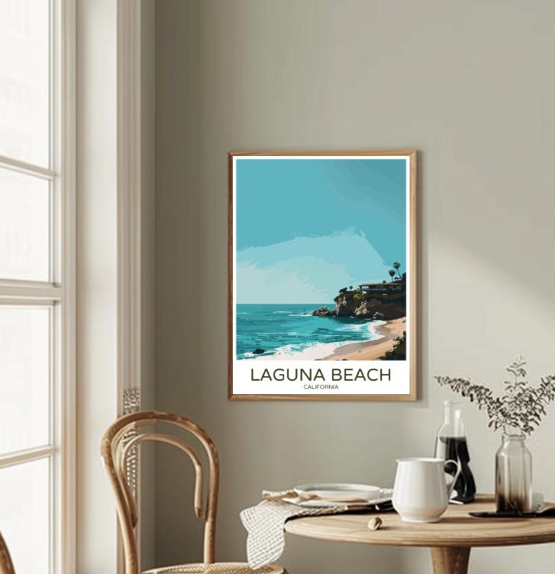 Laguna Beach California Scenic Coastal Vintage Travel Poster - Image 2