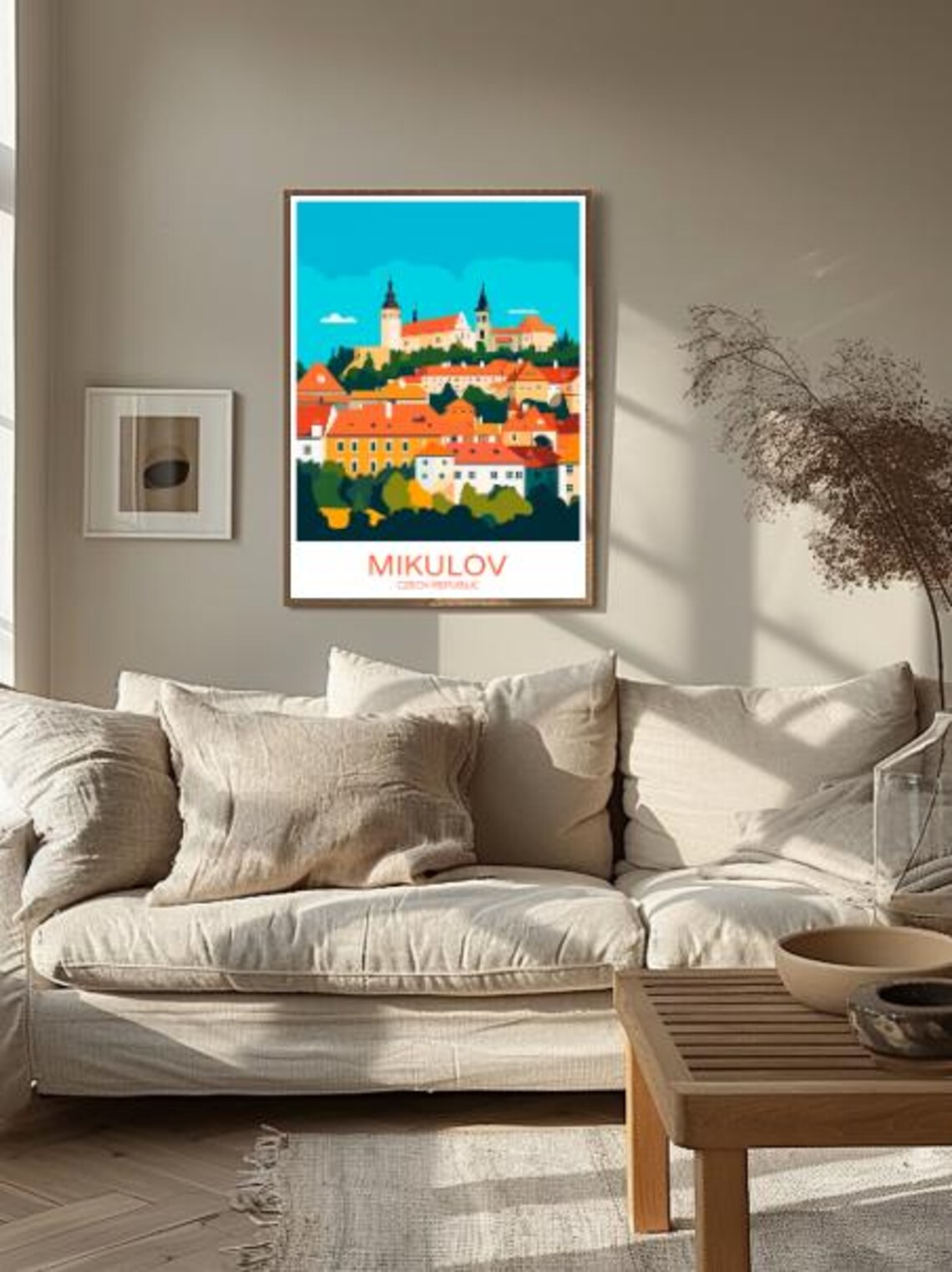 Mikulov Czech Republic Historic Castle Hill Old European Town Poster - Image 2