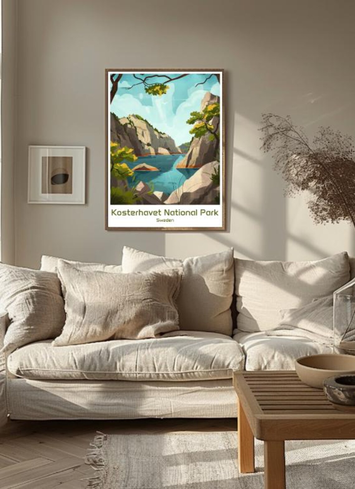 Kosterhavet National Park Sweden Rocky Archipelago Illustrated Poster - Image 3