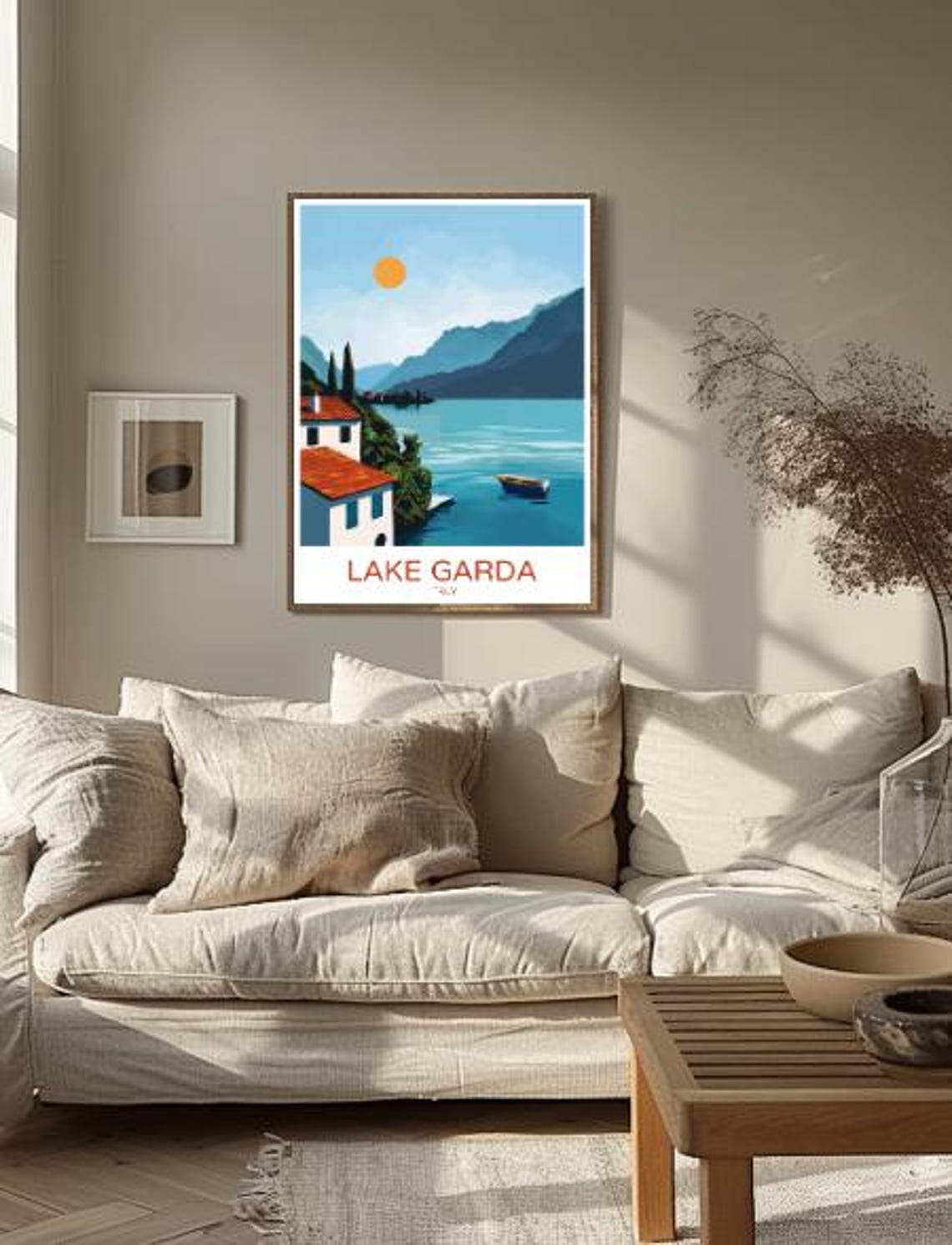 Lake Garda Italy Travel Poster Scenic Lakeside Views Italian Landscape Wall Art Italy Travel Print Nature Poster Home Decor - Image 2
