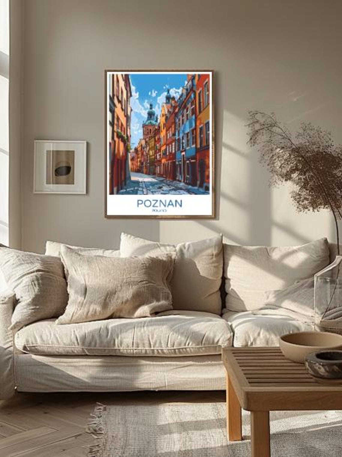 Pozna Poland Travel Poster Historic Cityscape Wall Art Polish Architecture Print Pozna Decor Poland City Art European Landscape - Image 2