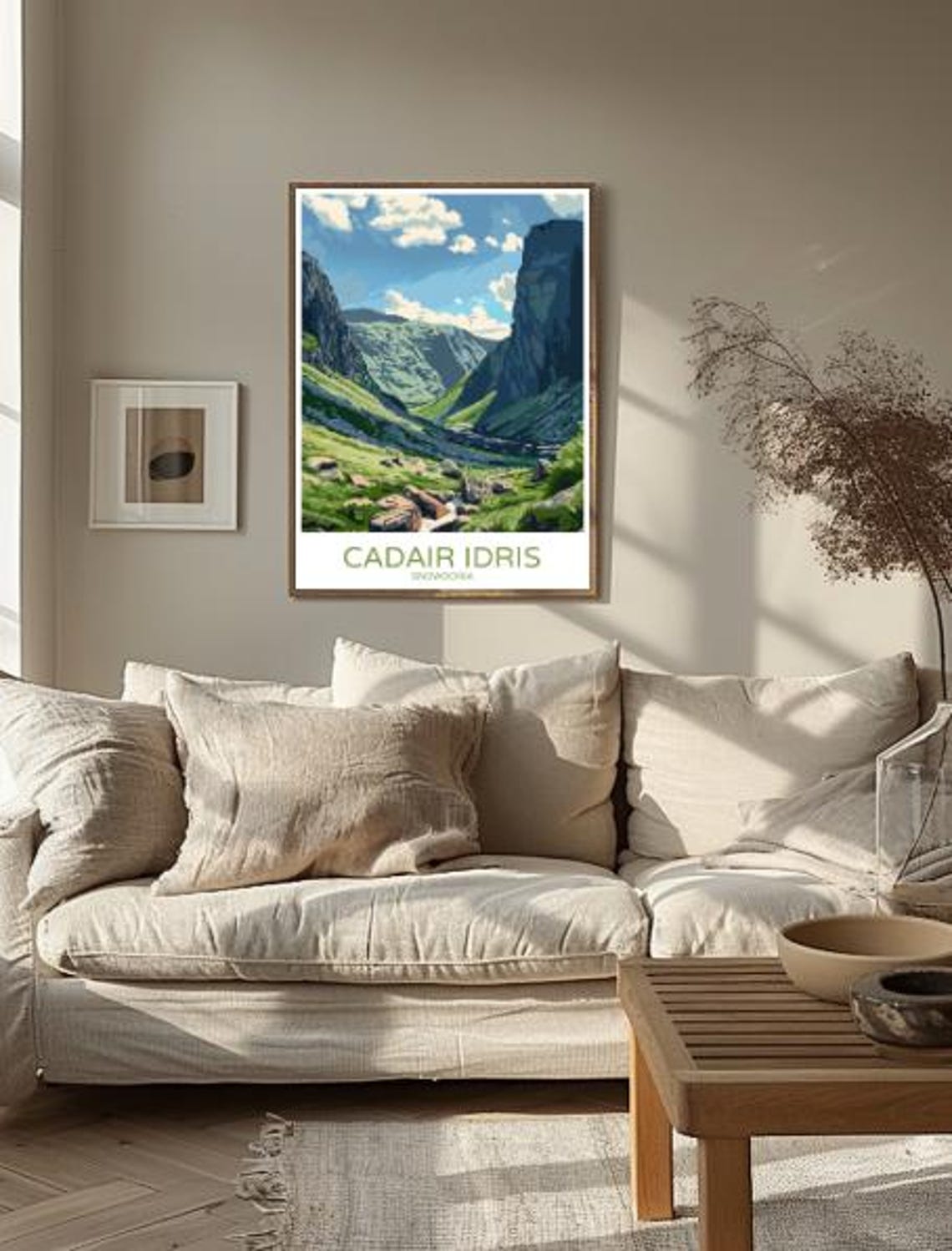Cadair Idris Snowdonia Welsh Mountain Valley Hiking Travel Poster - Image 2