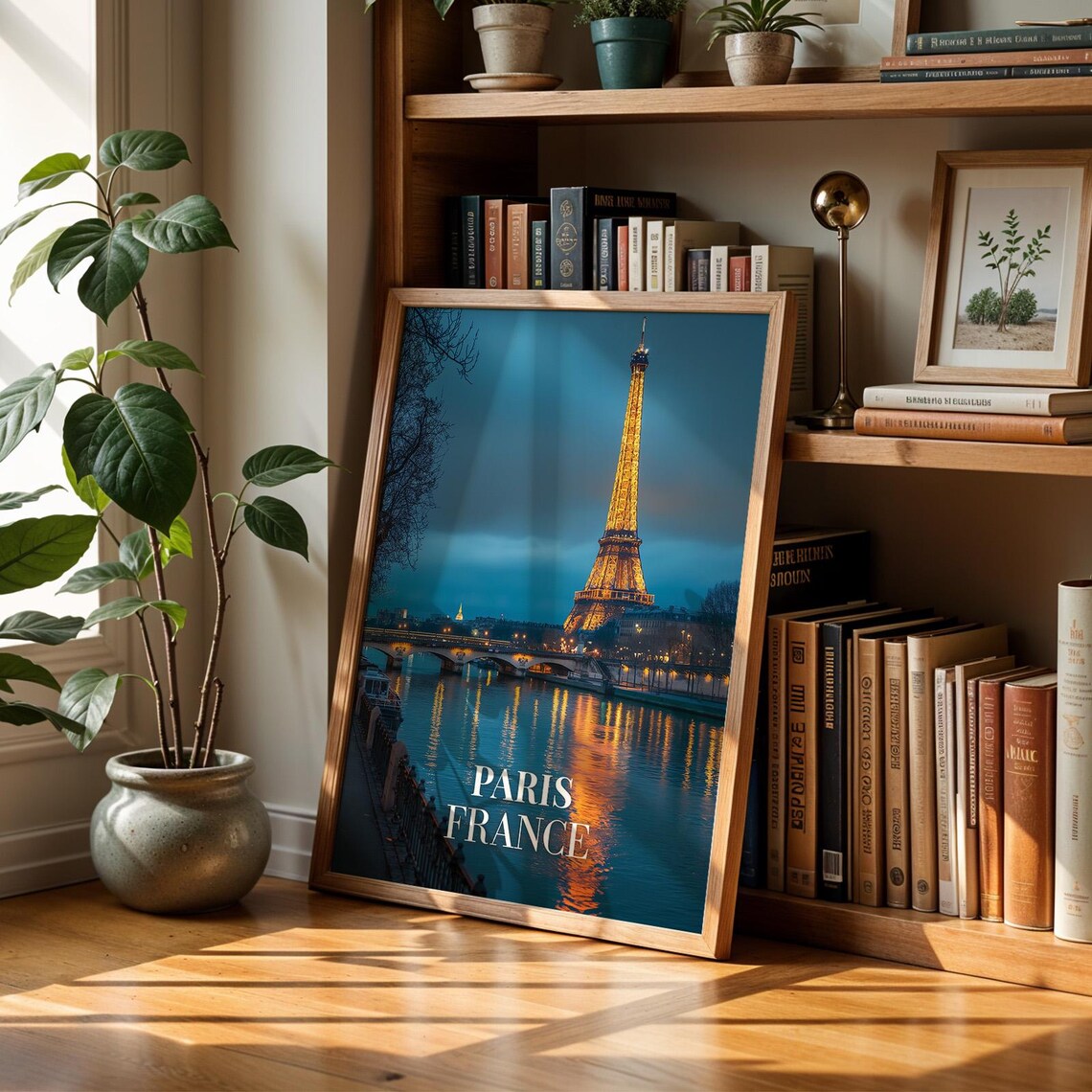 Eiffel Tower Paris Print Vibrant France Cityscape Wall Art