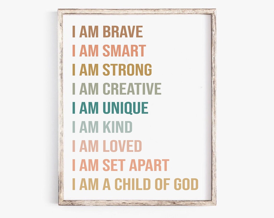I Am Brave, Child Of God Kids Affirmation