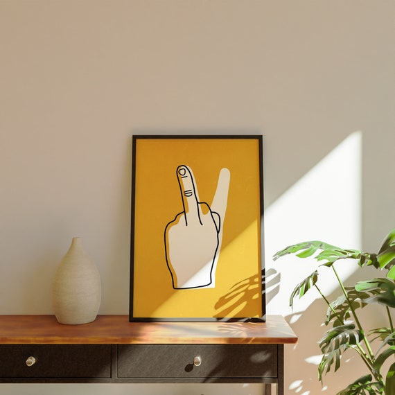 Two Moods Funny Sassy Pop Art Print