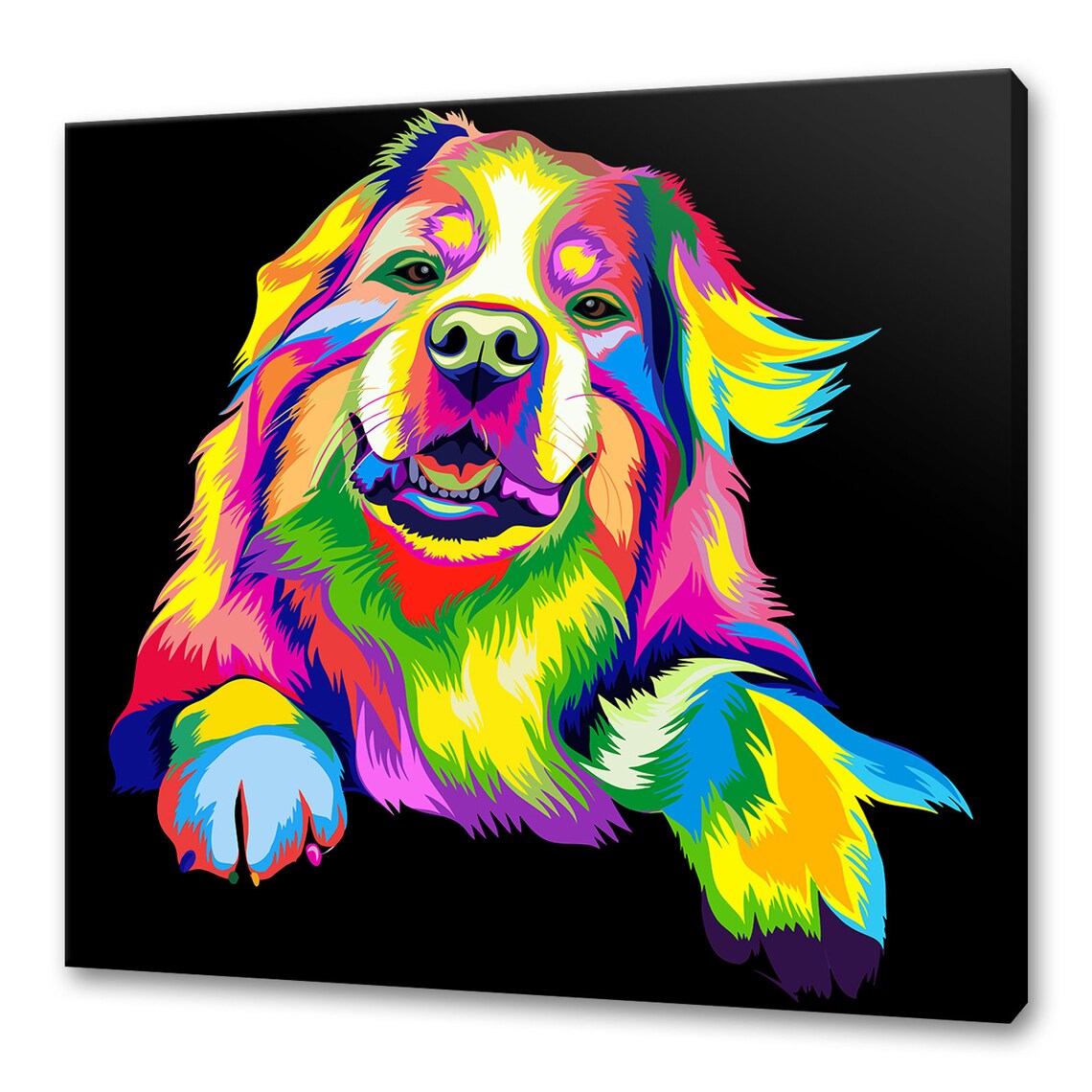 Bearded Collie Custom Art Print, Dog Wall Art