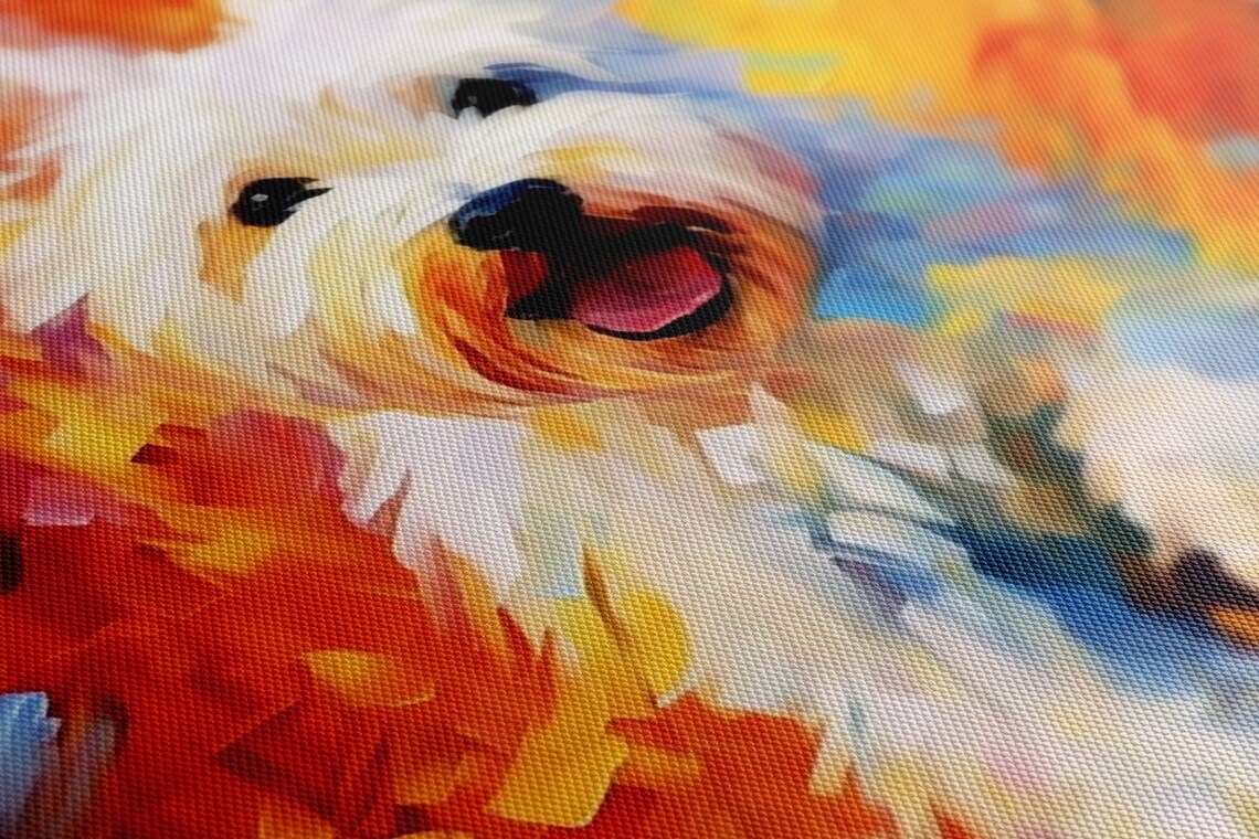 West Highland White Terrier Portrait, Colorful Art Print - Image 2