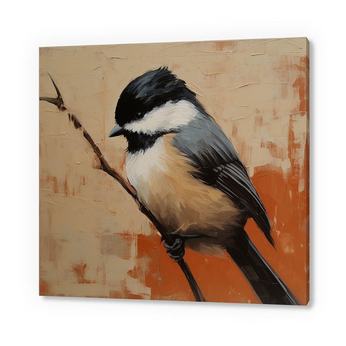 Cute Chickadee Bird Print Birds Wall Art Bird Lover Gift Nature Wall Hanging Avian Wall Decor Handmade Bird Art Fast Turnaround
