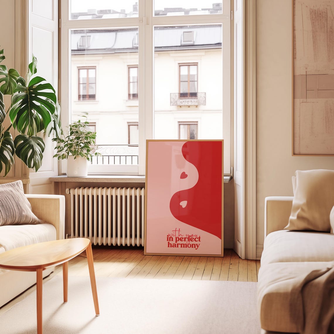 Yin Yang Romantic Couple Poster With You In Perfect Harmony Gift
