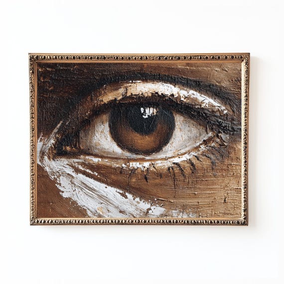 Lovers Eye Abstract Portrait Art Print