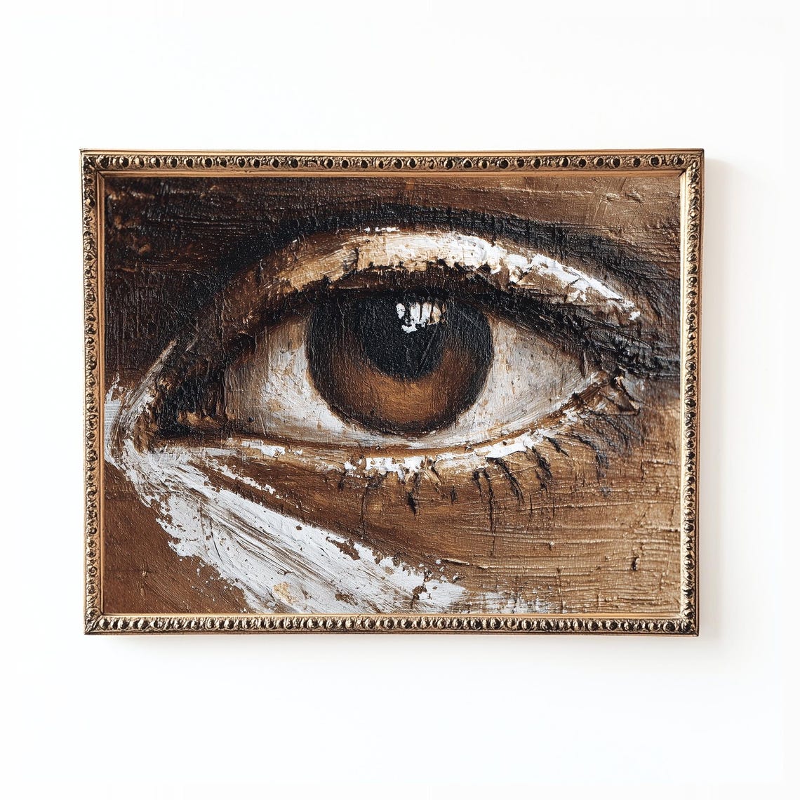 Lovers Eye Abstract Portrait Art Print