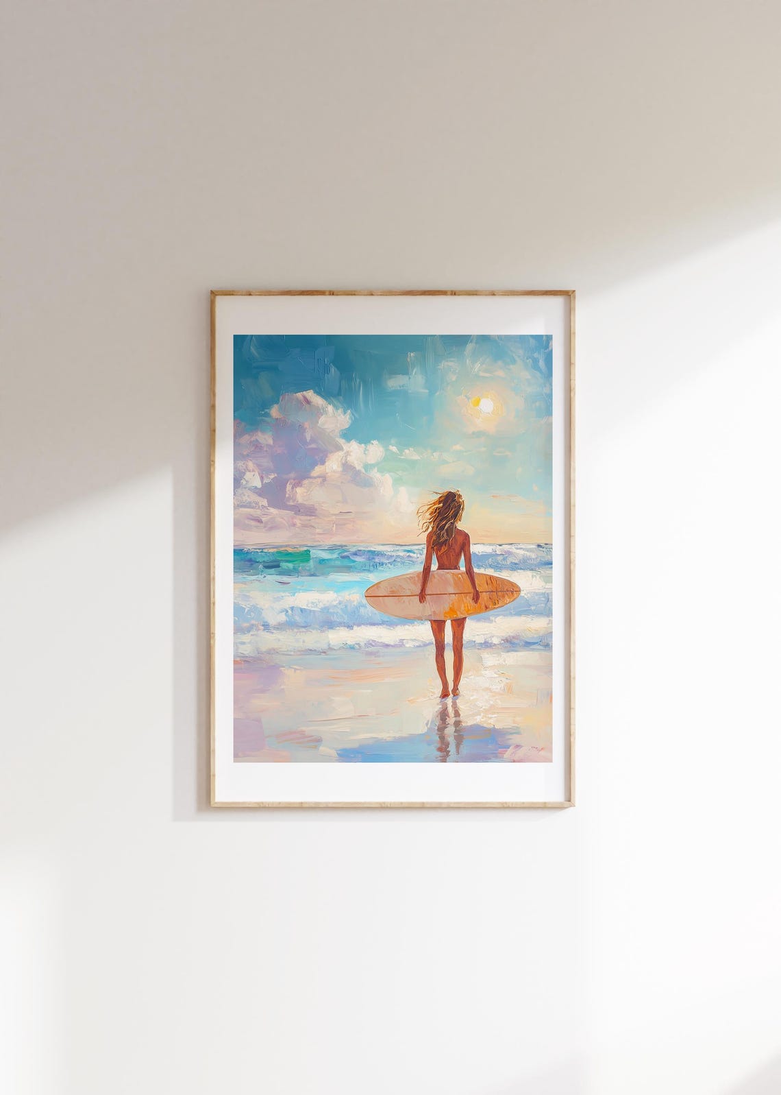Surf Poster Wall Art Boho Decor With Beach Print Beach Poster For Aesthetic Room Decor As Gift For Her Surf Print And Beachy Poster - Image 4