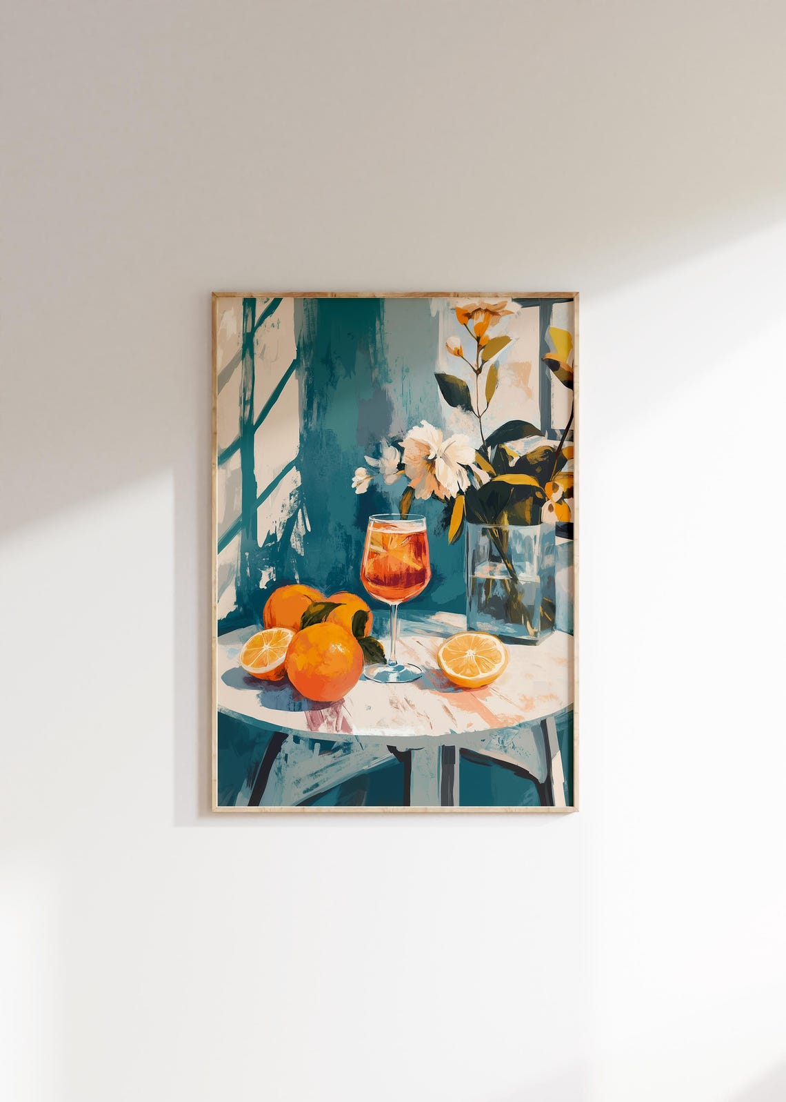 Aperol Spritz Cocktail Still Life Orange Citrus Kitchen Art Poster - Image 4