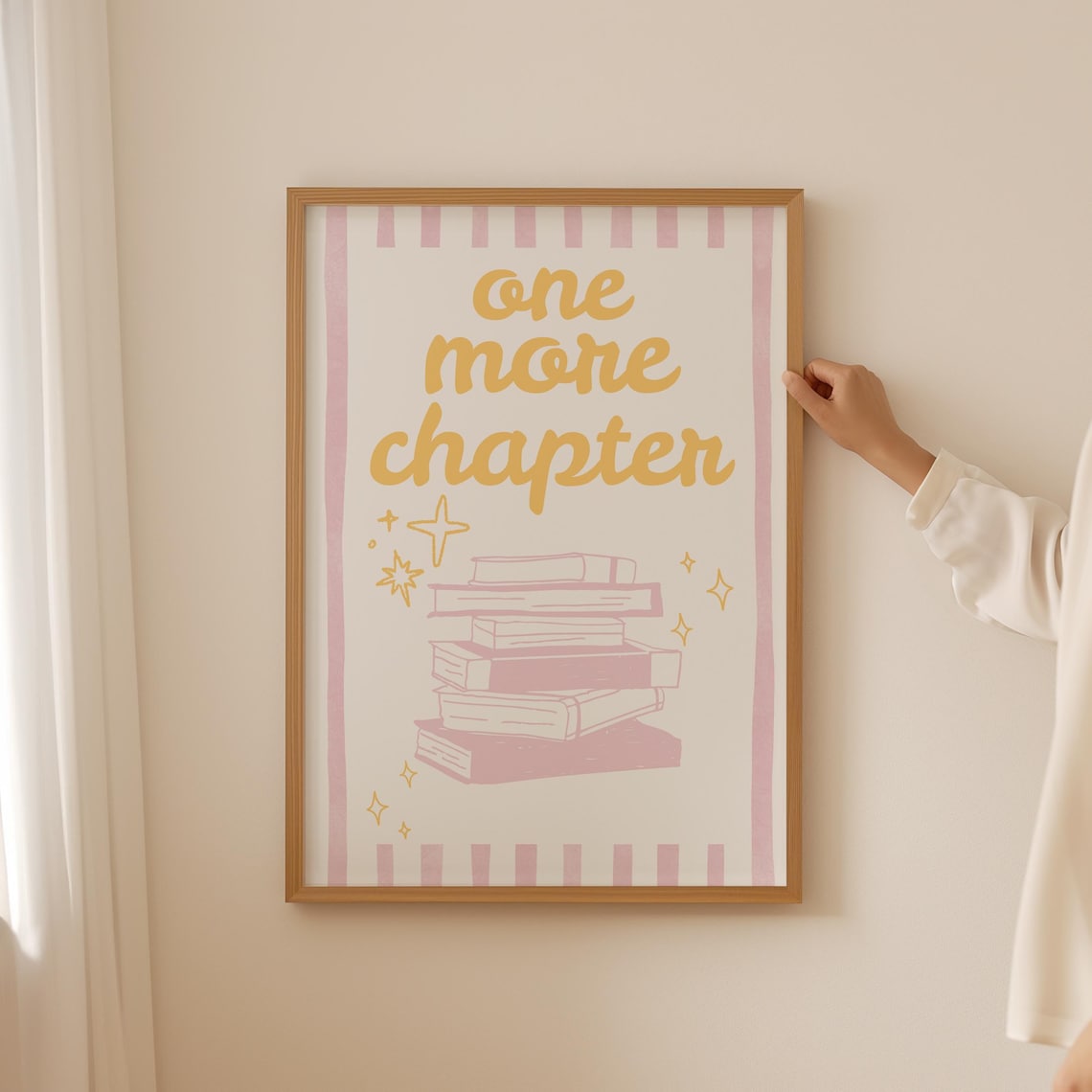 One More Chapter Preppy Book Club Art Print
