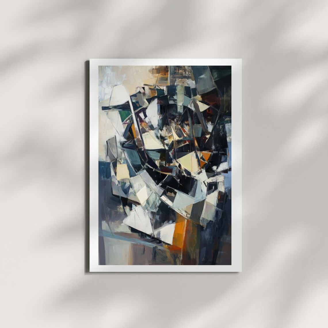 Fractured Balance Moody Abstract Wall Decor