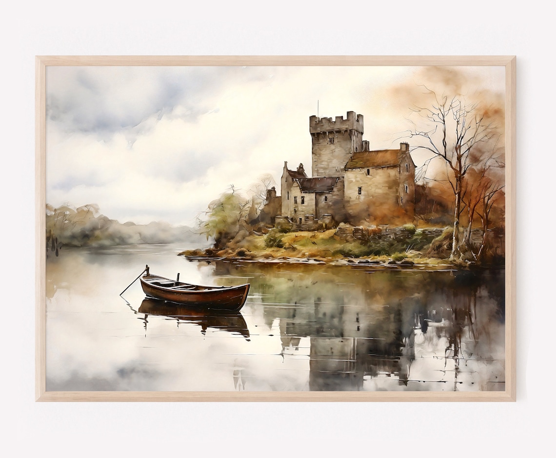 Bunratty Castle, Co. Clare Irish Landscape Art Print